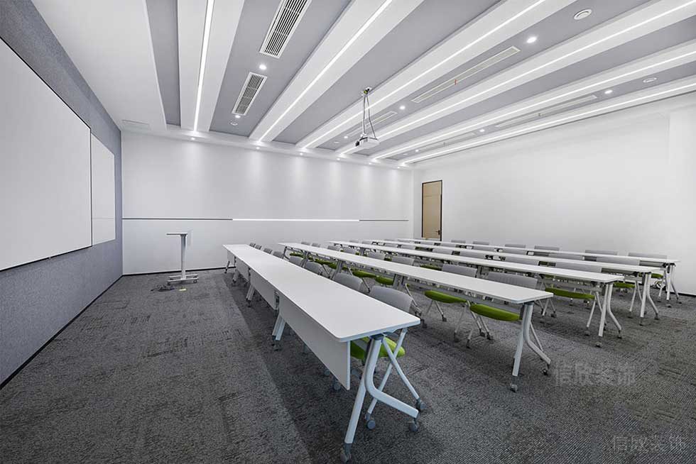 現代風格企業辦公空間培訓室效果圖