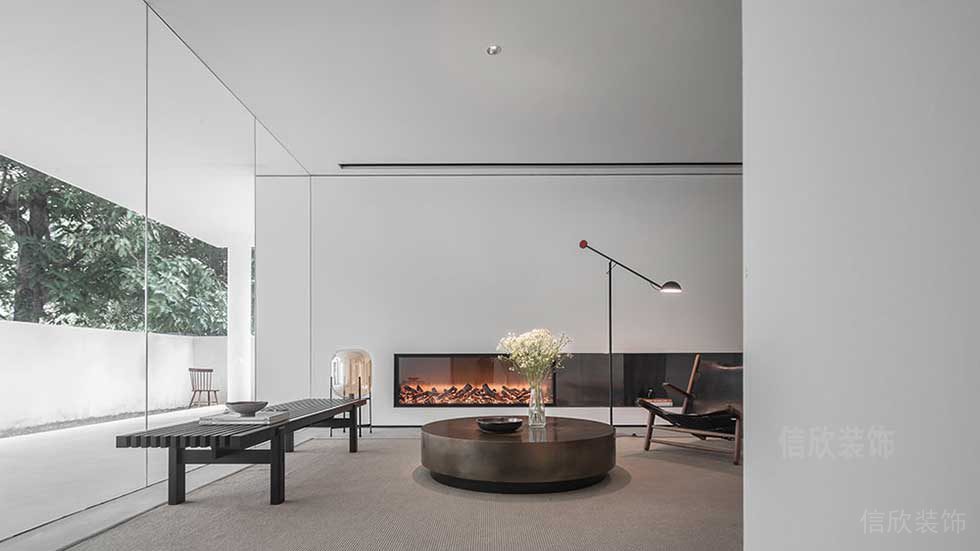 現(xiàn)代簡約風(fēng)格辦公空間裝修工程休閑會客室效果圖