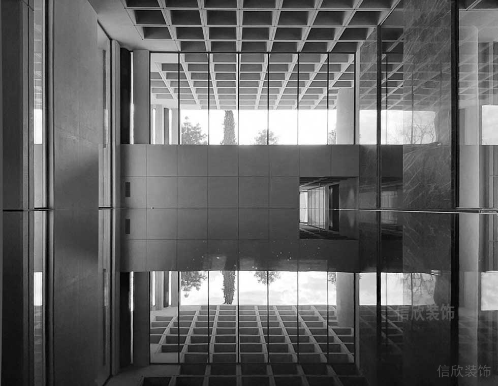 現(xiàn)代簡約風格辦公室大堂空間裝修圖