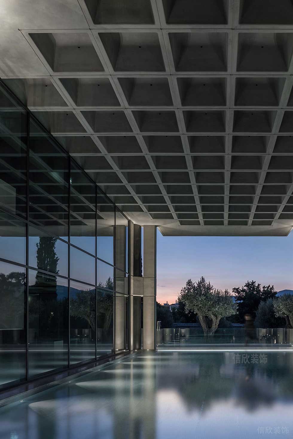 現(xiàn)代簡約風格辦公室大堂門廊效果圖