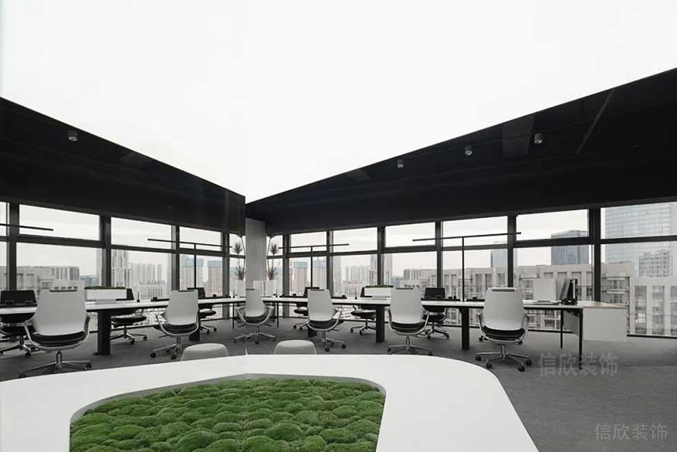 現(xiàn)代簡(jiǎn)約風(fēng)格企業(yè)公司辦公區(qū)效果圖