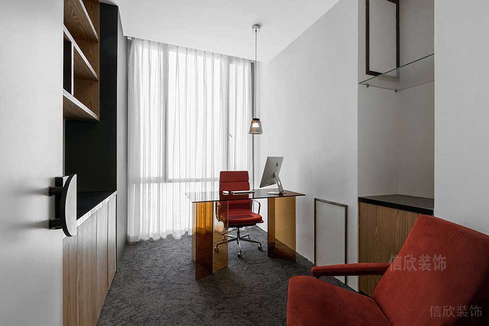 現(xiàn)代簡約風格公司案例經(jīng)理辦公室效果圖