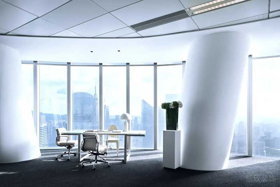 現(xiàn)代簡約風格公司經(jīng)理辦公室設計圖