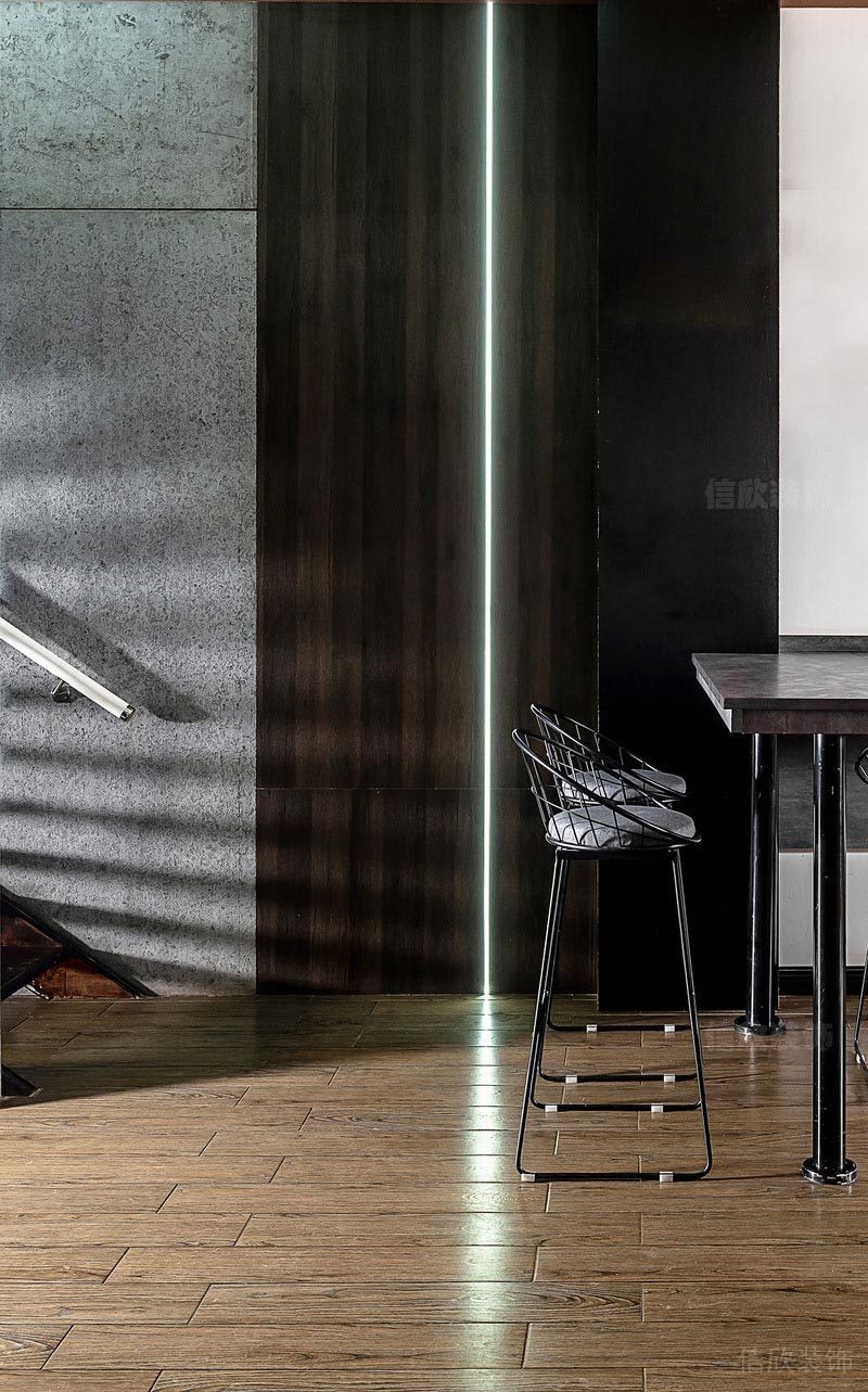 深圳沙尾餐飲裝修設(shè)計(jì)公司案例木飾面質(zhì)感