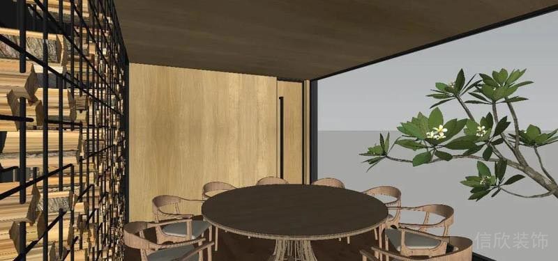 南山餐廳裝修設(shè)計(jì)效果圖經(jīng)典包間