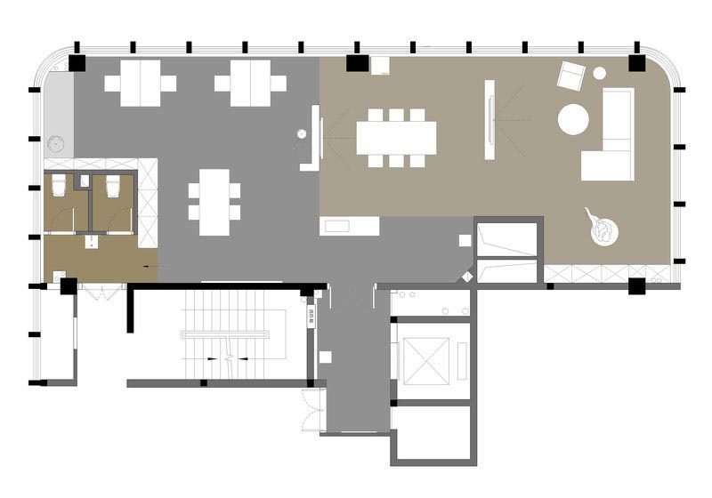 龍華現(xiàn)代辦公室裝修設(shè)計圖