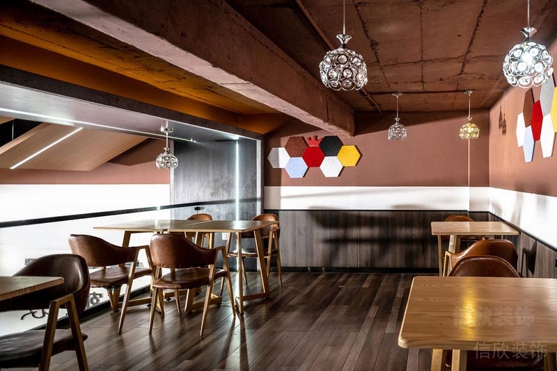 深圳沙尾餐飲裝修設(shè)計(jì)公司案例藝術(shù)涂料