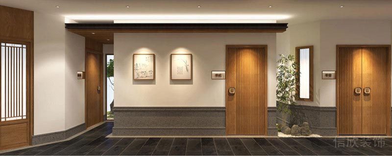 深圳福田餐飲飯館湯包裝修設(shè)計圖過道