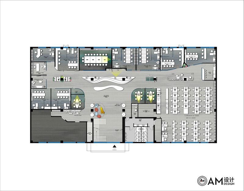 深圳龍崗辦公室裝修設(shè)計(jì)方案 一樓平面