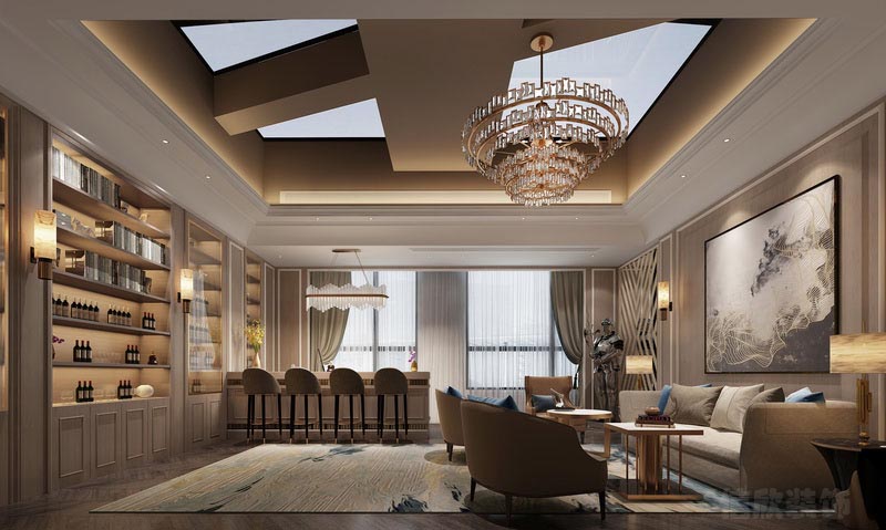 深圳景田餐飲裝修設計公司案例品酒區(qū)