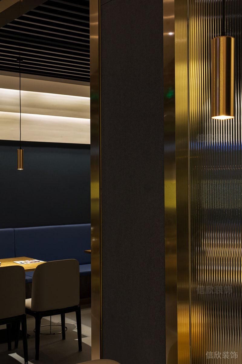 深圳南山餐飲店裝修圖不銹鋼質(zhì)感