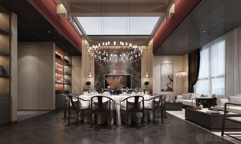深圳景田餐飲裝修設計公司案例包間氛圍調(diào)性
