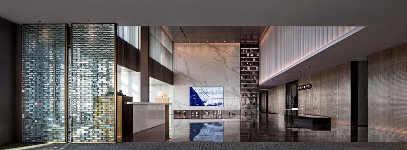 深圳南山辦公室裝修展廳大堂設(shè)計(jì)