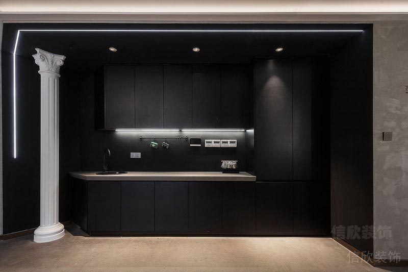 深圳南山現(xiàn)代工業(yè)風(fēng)設(shè)計公司辦公室裝修茶水柜木飾面 深圳南山現(xiàn)代工業(yè)風(fēng)設(shè)計公司辦公室裝修茶水柜木飾面