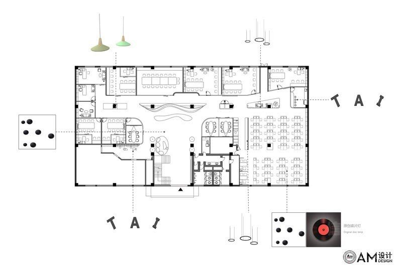 深圳龍崗辦公室裝修設(shè)計(jì)方案 平面方案