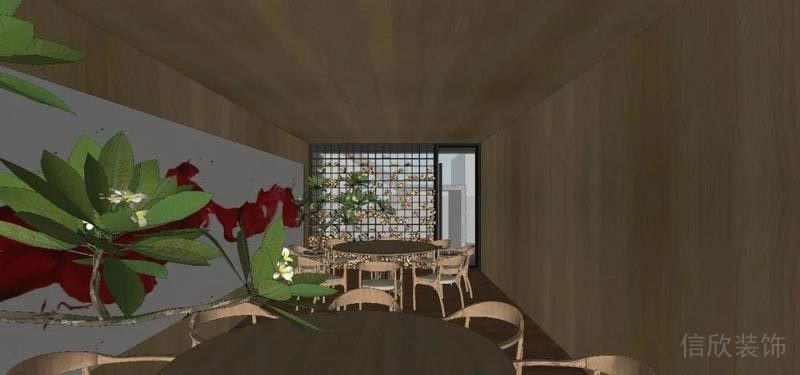 南山餐廳裝修設計效果圖休閑區(qū)