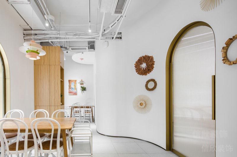 福田北歐風(fēng)格餐廳裝修火鍋店設(shè)計效果圖用餐區(qū)