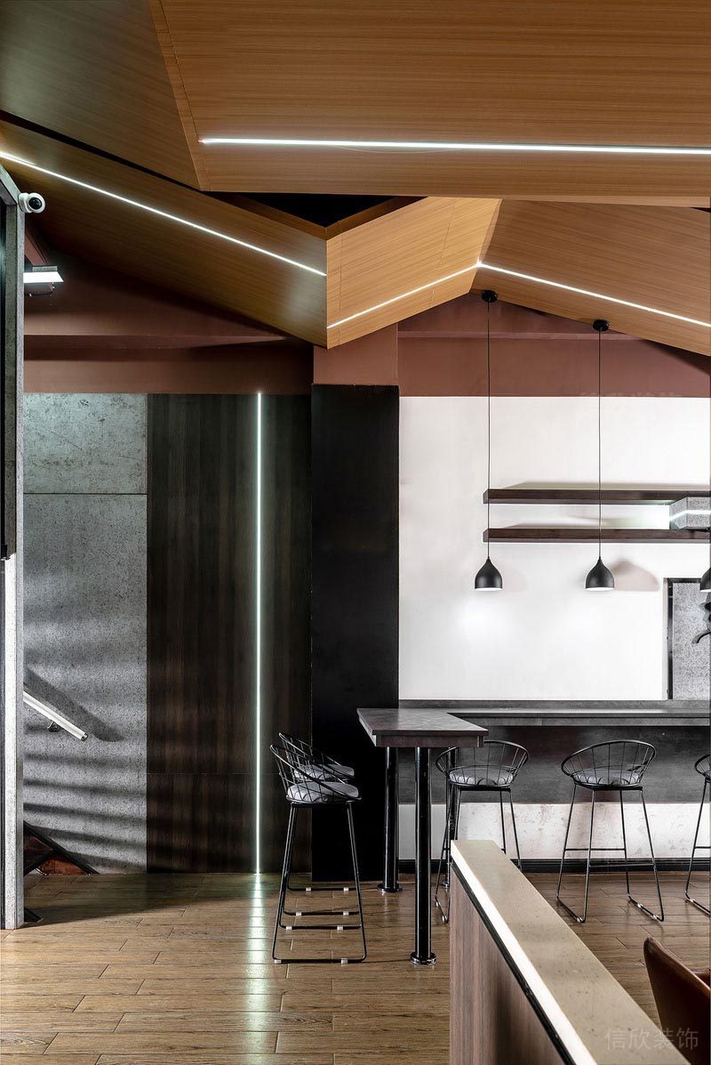 深圳沙尾餐飲裝修設(shè)計(jì)公司案例光影效果