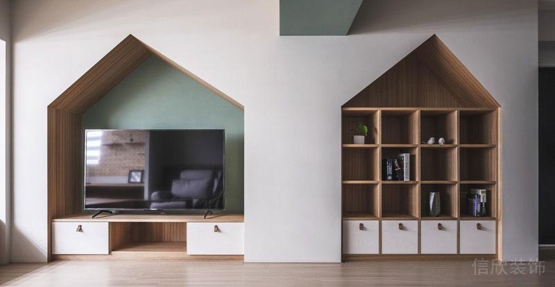 深圳市龍華區(qū)觀瀾北宸之光家園電視背景墻