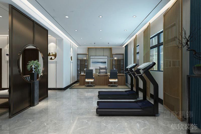 福田區(qū)前海金融中心新中式辦公室設(shè)計(jì)