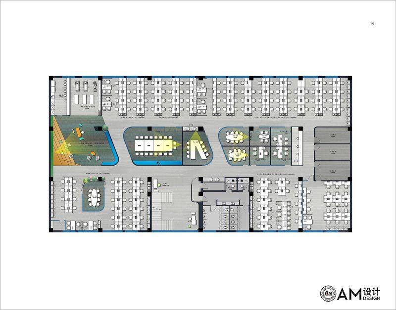 深圳龍崗辦公室裝修設(shè)計(jì)方案 二樓平面