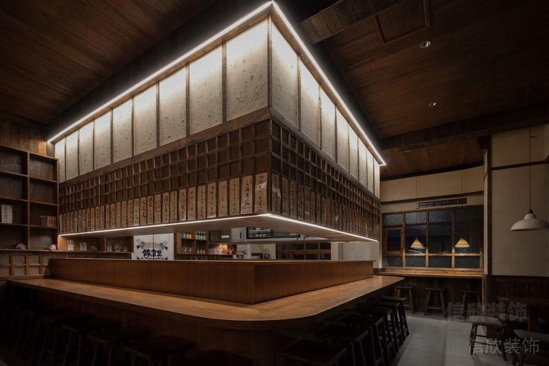 深圳龍華餐飲店裝修圖吧臺(tái)