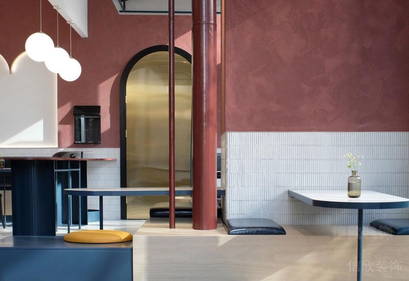 南山餐廳裝修設計效果圖墻裙材料