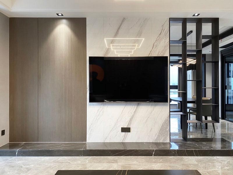 羅湖區招商中環現代風格的家庭住宅舊房裝修案例 電視背景墻 羅湖區招商中環現代風格的家庭住宅舊房裝修案例 電視背景墻