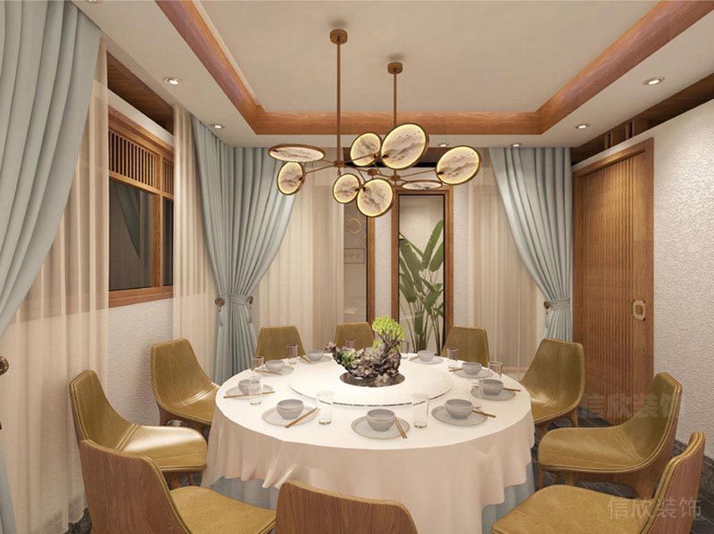 深圳福田餐飲飯館湯包裝修設(shè)計圖商務(wù)包間