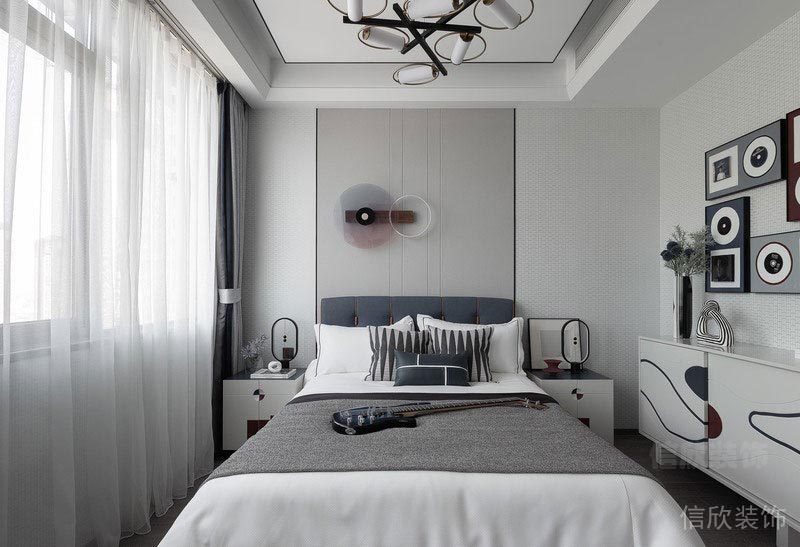 深圳寶安潤科華府家居新房現代風格裝修設計案例 臥室 深圳寶安潤科華府家居新房現代風格裝修設計案例 臥室