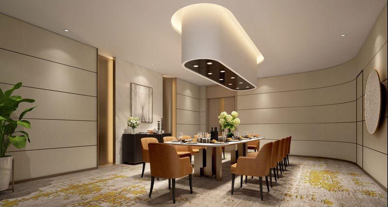 深圳寶安餐飲飯館食堂裝修設(shè)計(jì)圖尊貴商務(wù)包間