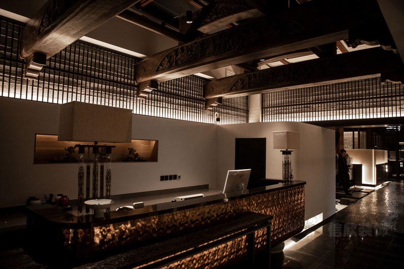 深圳羅湖新中式餐飲會所裝修設計施工前廳 深圳羅湖新中式餐飲會所裝修設計施工前廳