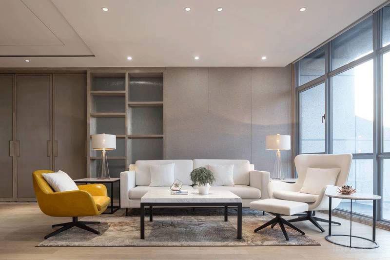 深圳龍華簡約的辦公室會客區裝修