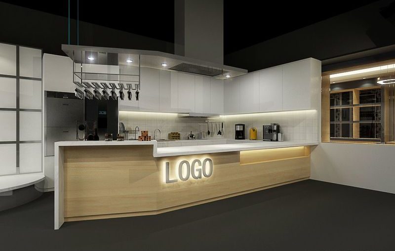 網(wǎng)絡(luò)直播演播廳吧臺