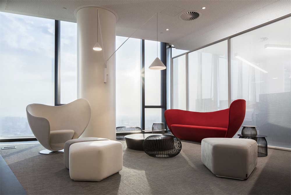 深圳市龍崗邁科集團現代風格辦公室裝修接待區 深圳市龍崗邁科集團現代風格辦公室裝修接待區