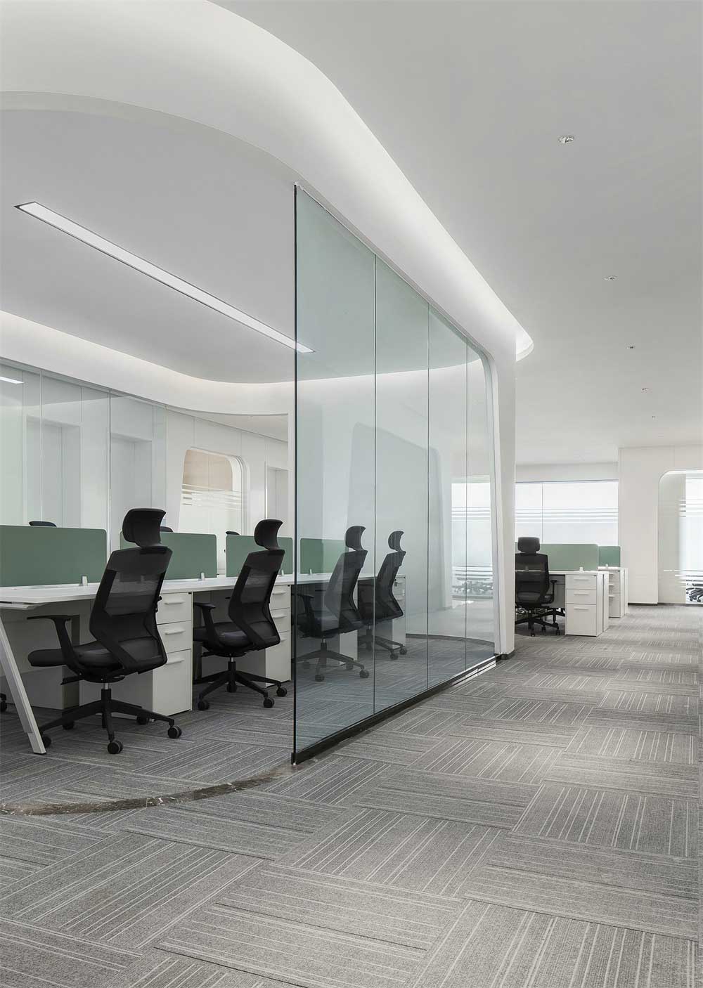 深圳市南山區科技園現代簡約辦公室辦公區