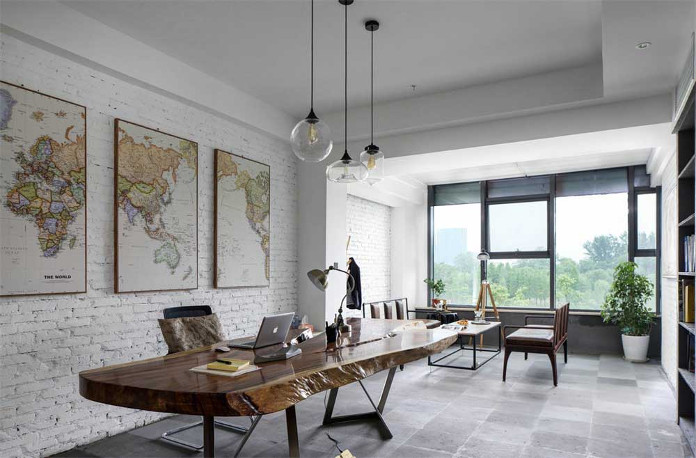 深圳南山香江金融中心工業(yè)風(fēng)辦公室裝修設(shè)計案例經(jīng)理辦公室 深圳南山香江金融中心工業(yè)風(fēng)辦公室裝修設(shè)計案例經(jīng)理辦公室