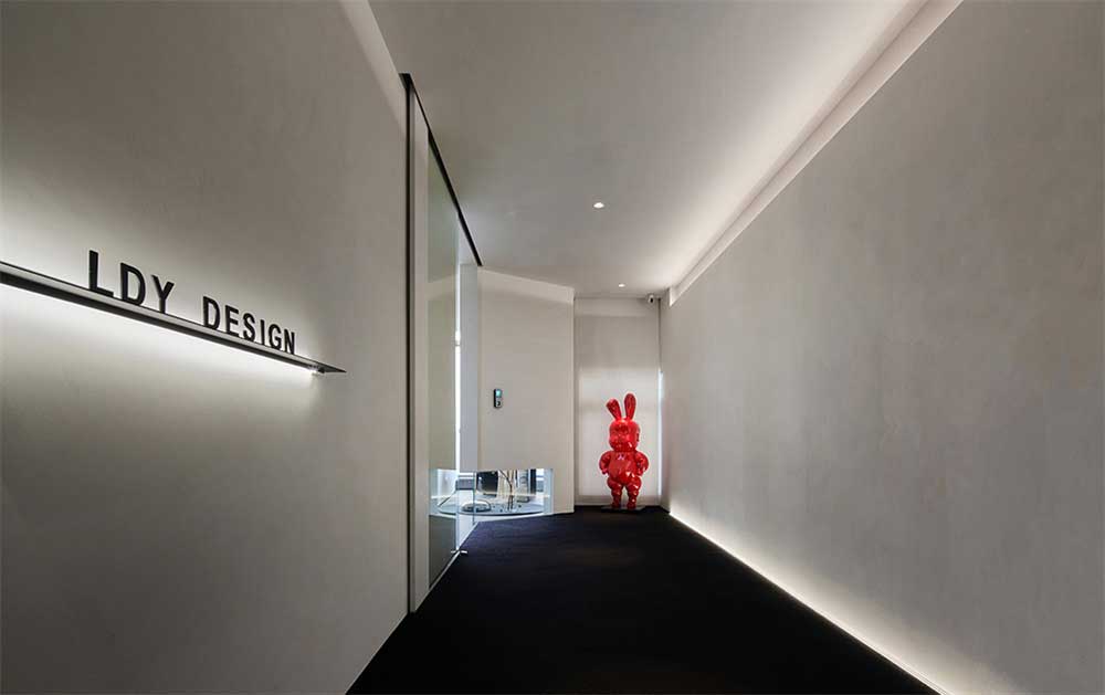 深圳龍崗區(qū)輕奢簡約辦公室設計裝修-前廳過道 深圳龍崗區(qū)輕奢簡約辦公室設計裝修-前廳過道