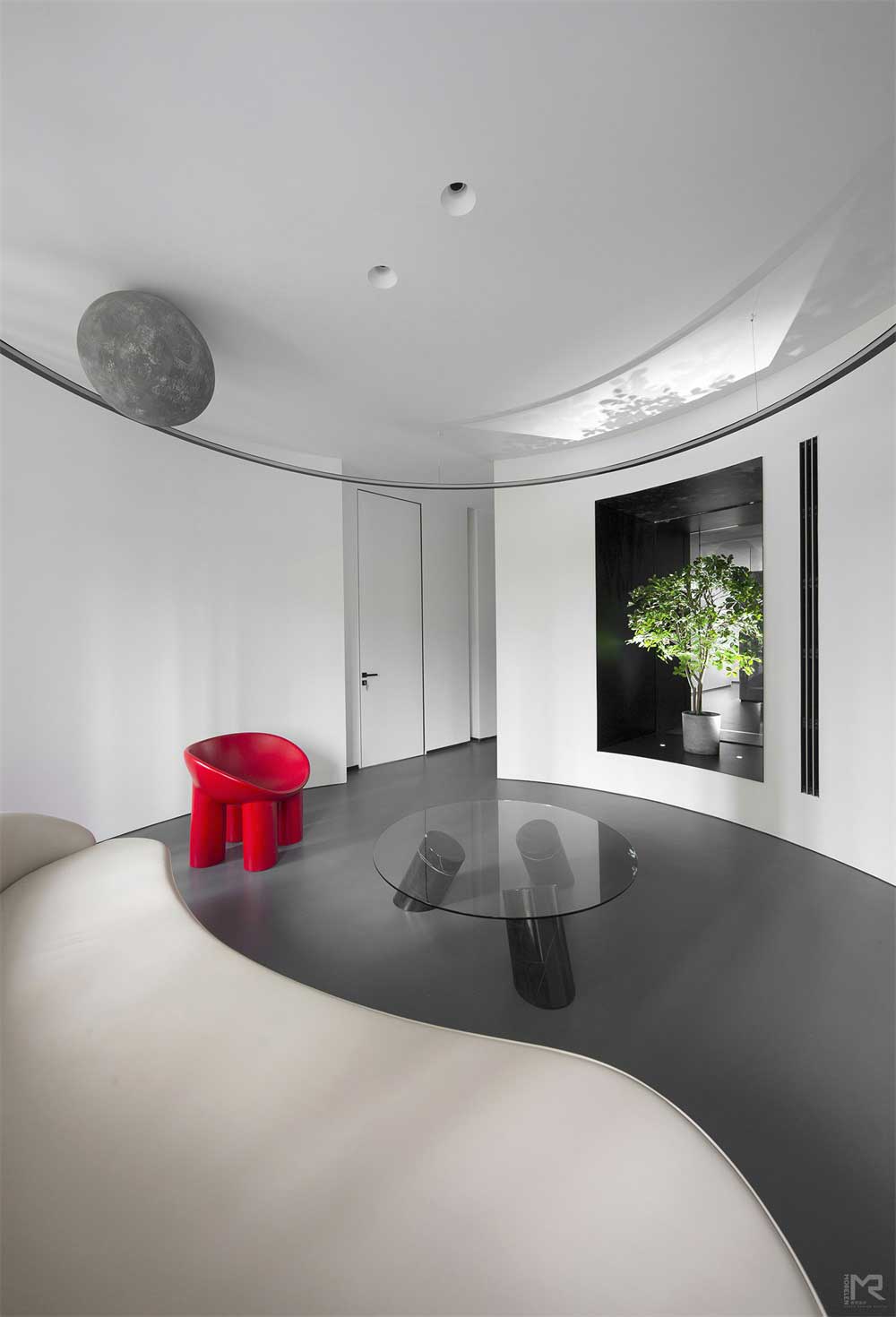 深圳福田區簡約黑白藝術辦公室設計裝修-休息區 深圳福田區簡約黑白藝術辦公室設計裝修-休息區