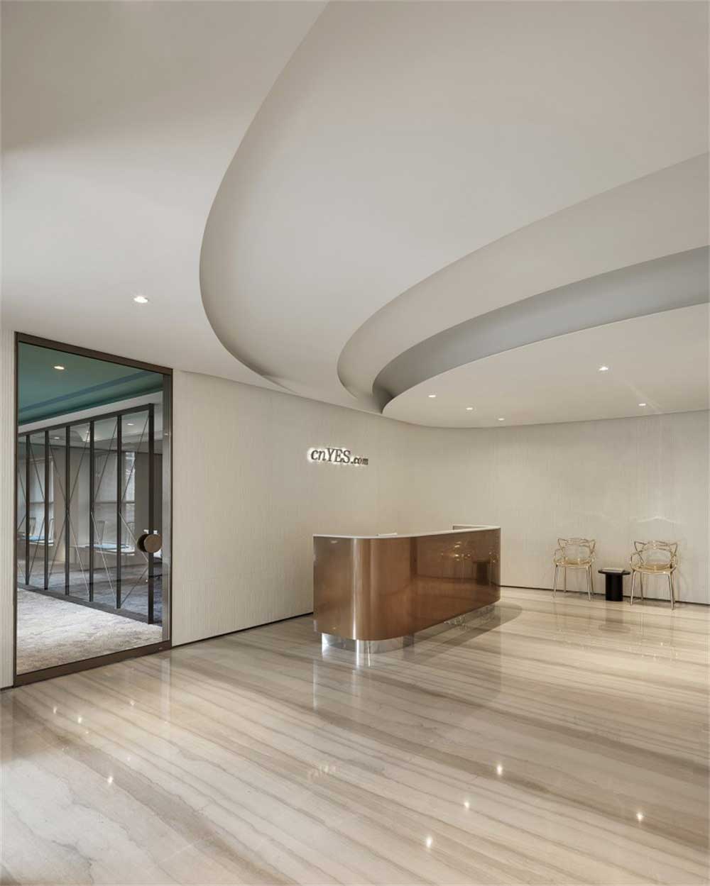 深圳羅湖現(xiàn)代風(fēng)格辦公室裝修設(shè)計案例入口門廳 深圳羅湖文錦廣場現(xiàn)代風(fēng)格辦公室裝修設(shè)計案例入口門廳