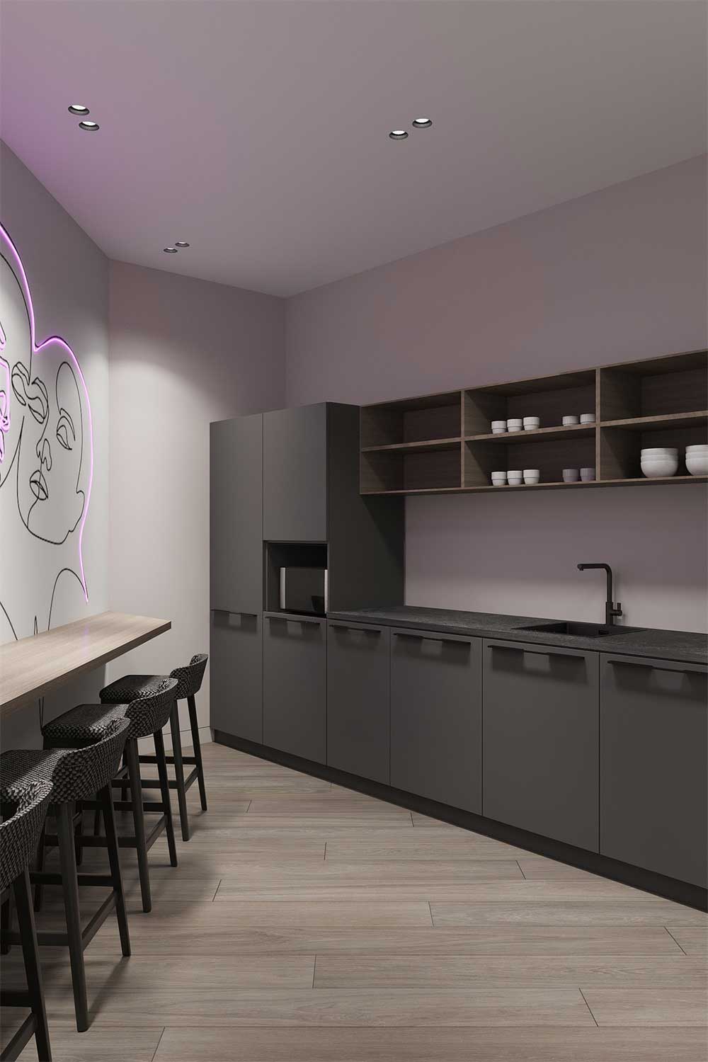 深圳羅湖500平方簡約風格辦公室裝修茶水柜 深圳羅湖500平方簡約風格辦公室裝修茶水柜