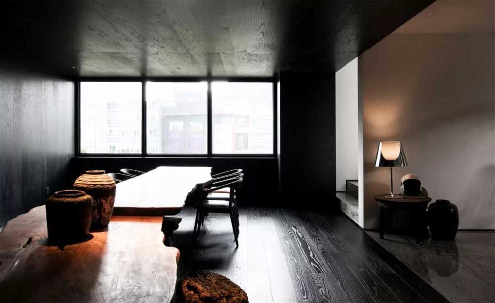 深圳市龍華1200平新中式風辦公室裝修辦公區(qū)