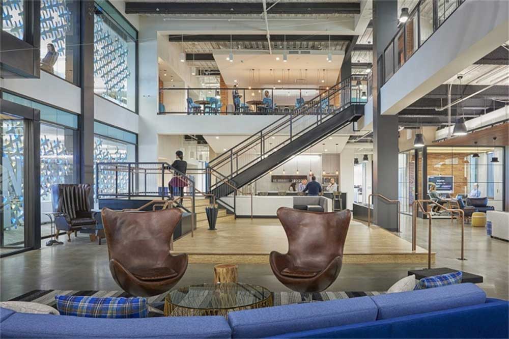 深圳福田金中環商務大廈簡約風格復式辦公室裝修設計案例大堂 深圳福田金中環商務大廈簡約風格復式辦公室裝修設計案例大堂