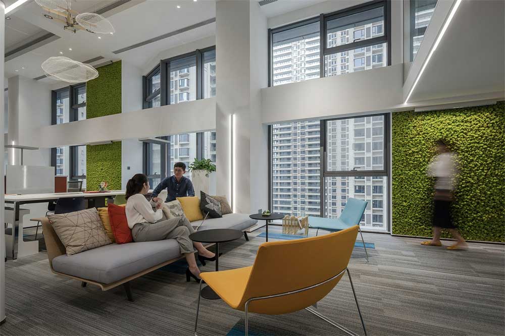 深圳市福田田園辦公室裝修設計接待區 深圳市福田田園辦公室裝修設計接待區