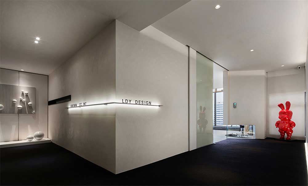 深圳龍崗區(qū)輕奢簡約辦公室設計裝修-前廳過道 深圳龍崗區(qū)輕奢簡約辦公室設計裝修-前廳過道