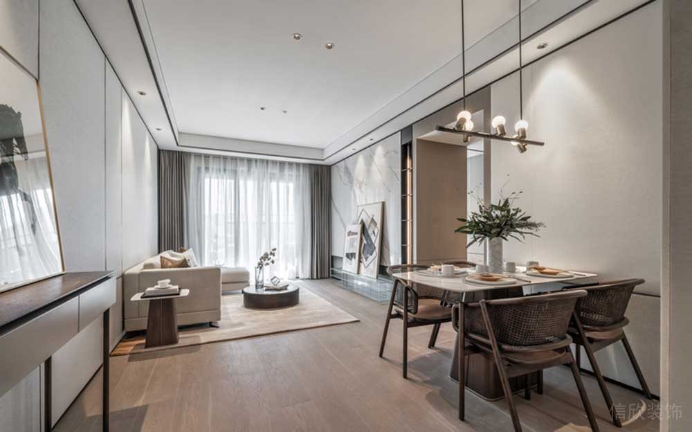 深圳南山現(xiàn)代新中式風(fēng)格家裝裝修