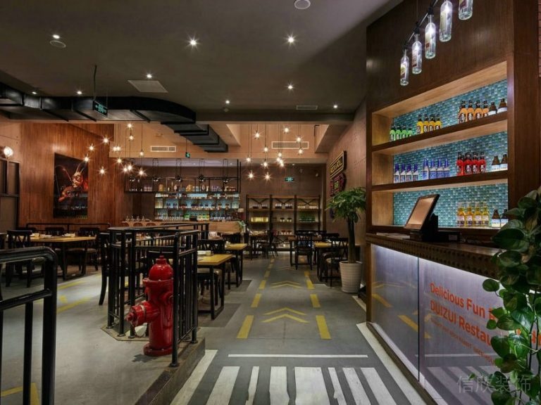 餐廳裝修收納儲物工業(yè)風(fēng)現(xiàn)代墻柜效果圖