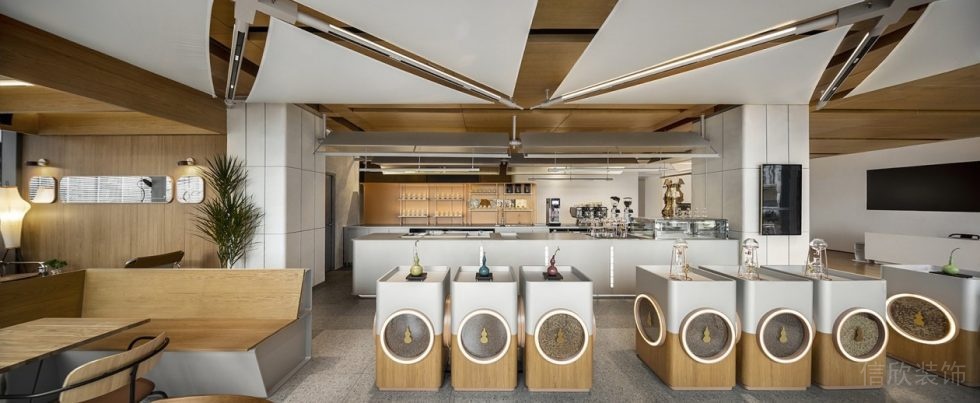 南山區(qū)后海歡樂咖啡店裝修咖啡產品展臺