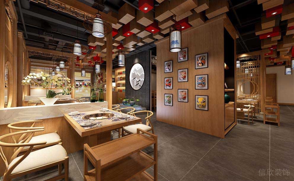 田園風格火鍋店設(shè)計案例