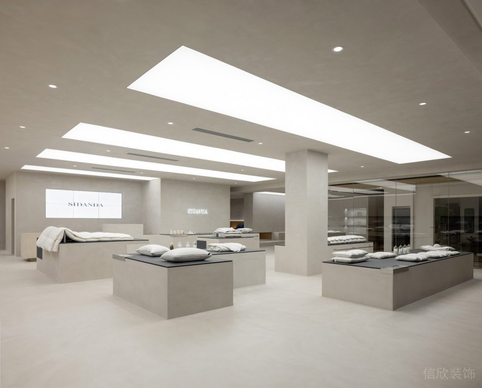 深圳市龍崗區中心城現代風科技枕專賣店裝修大廳